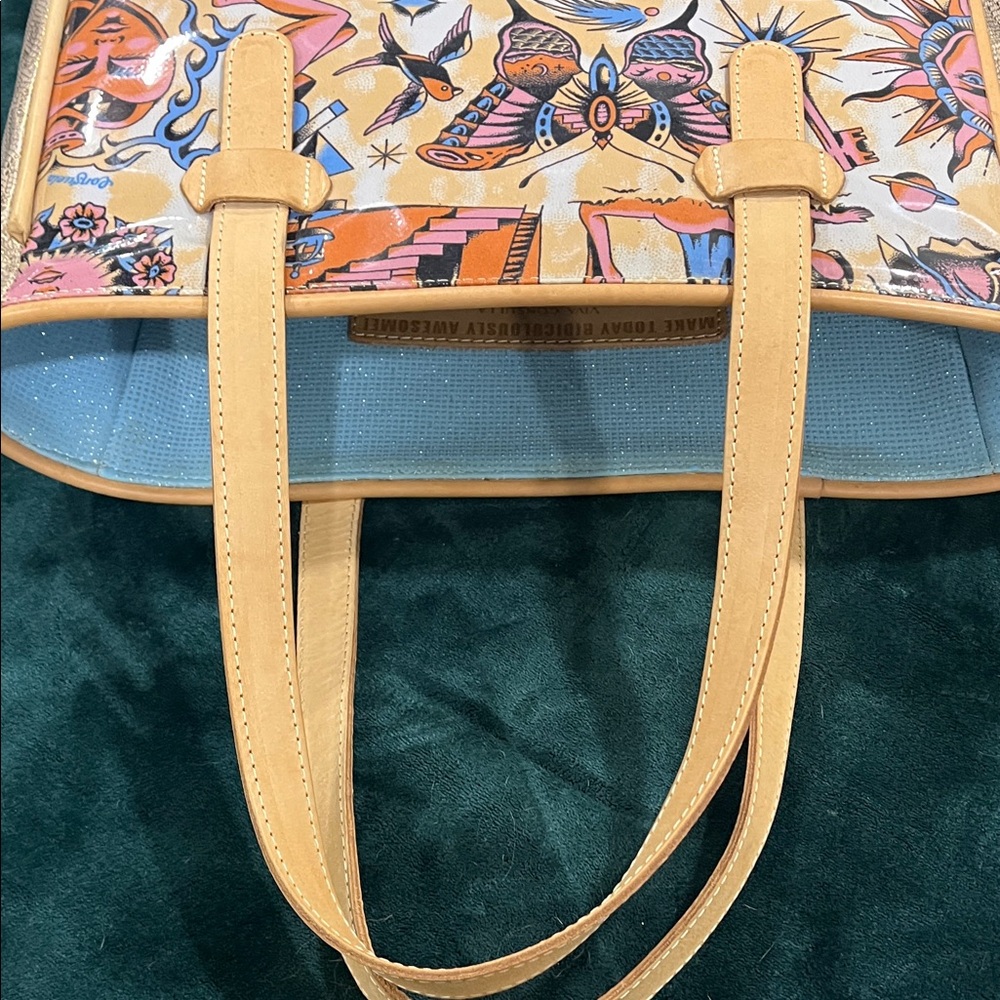 Consuela Multicolor Surreal Butterfly Tote with Matching Wallet - Picture 11 of 11
